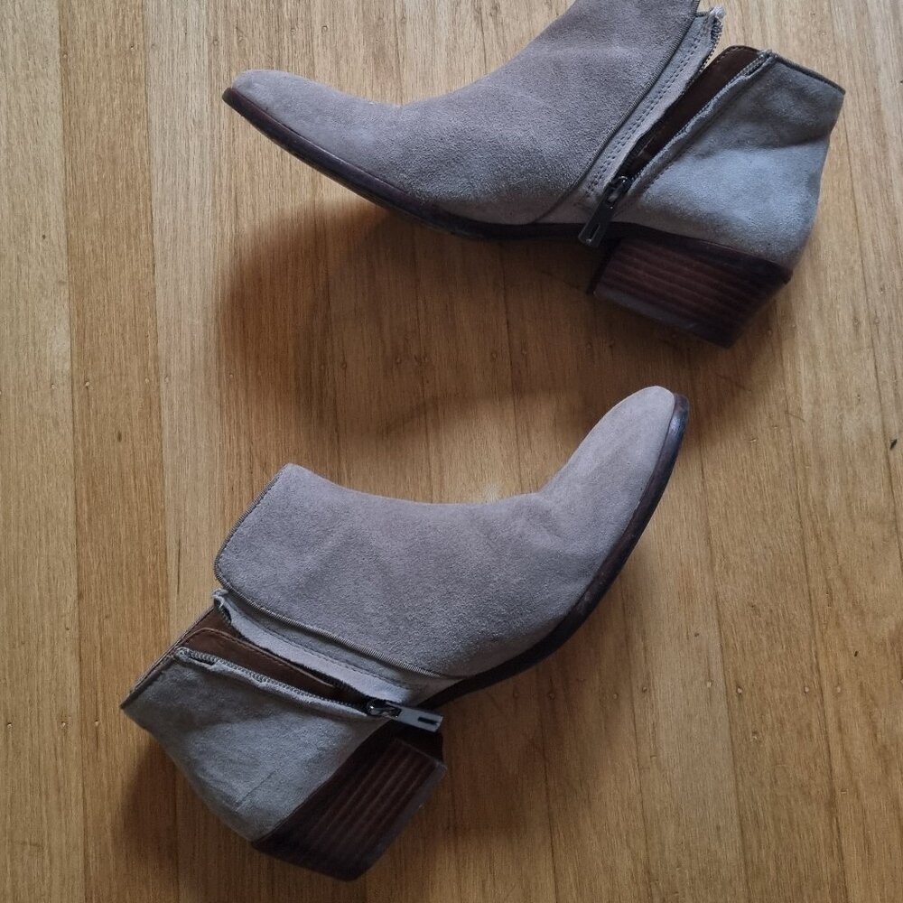 Suede ankle boots
